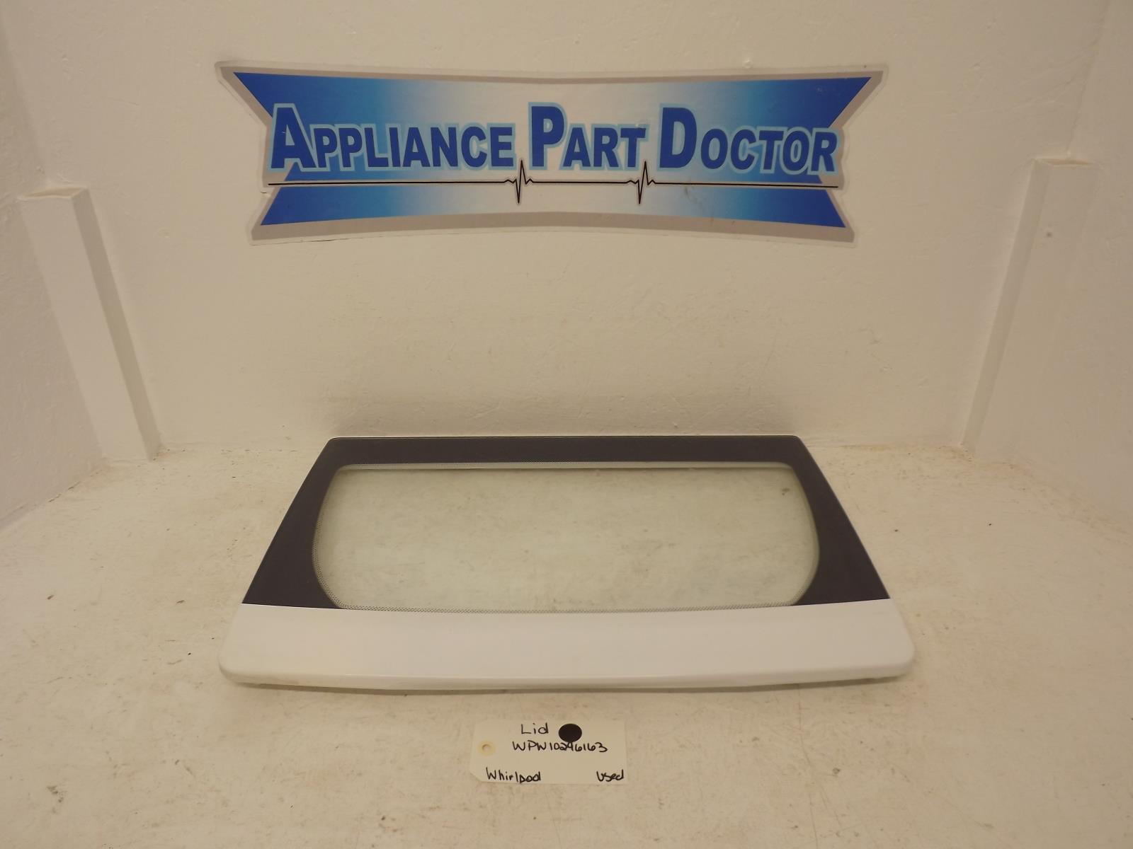 Whirlpool Washer WPW10296163 Lid Used Whirlpool Washer WPW10296163 Lid Used